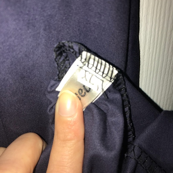 Midi Navy striped top dress - Picture 3 of 3